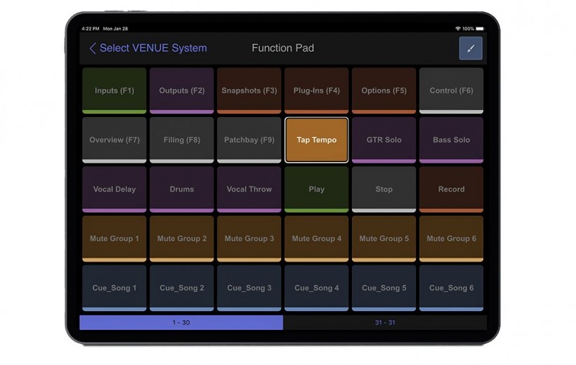 AVID Venue S6L 系統(tǒng)升級(jí)，可通過 iOS 控制呈現(xiàn)體育場(chǎng)大小的演出