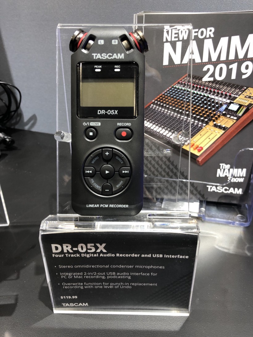 NAMM 2019 展會：Tascam 三款 DR-X 系列手持錄音機第一時間上手