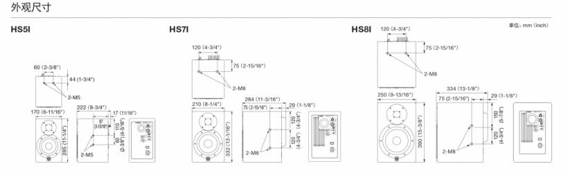 YAMAHA HSI 系列有源工作室監(jiān)聽音箱安裝型上市