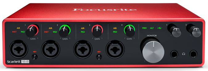 Focusrite 發(fā)布第三代 Scarlett 音頻接口系列，USB-C 接口 + 24 / 192 配置