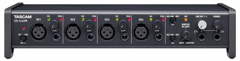 Tascam 發(fā)布新 US-HR 系列三款 USB-C 音頻接口：US-1x2HR、US-2x2HR、US-4x4HR